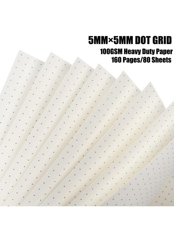 EOOUT EOOUT 4 Packs Bullet Journals A5 Dot Grid Notebooks with 640 Pages, 5.5"x 8.5" 100gsm Thick Dotted Paper, 2pcs Neon Color Page Markers, for Office, School Supplies - Image 4