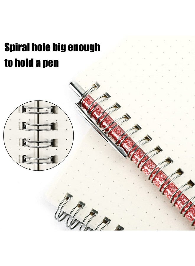 EOOUT EOOUT 4 Packs Bullet Journals A5 Dot Grid Notebooks with 640 Pages, 5.5"x 8.5" 100gsm Thick Dotted Paper, 2pcs Neon Color Page Markers, for Office, School Supplies - Image 3