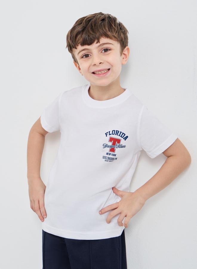 Styli Styli Graphic Print Round Neck T-Shirt  - Image 1
