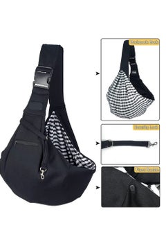Excefore Hands Free Pet Sling Carrier for Small Dogs and Cats Adjustable Shoulder Strap Secure Clasp Soft and Breathable Material Perfect for Travel and Outdoor Activities  - Image 2