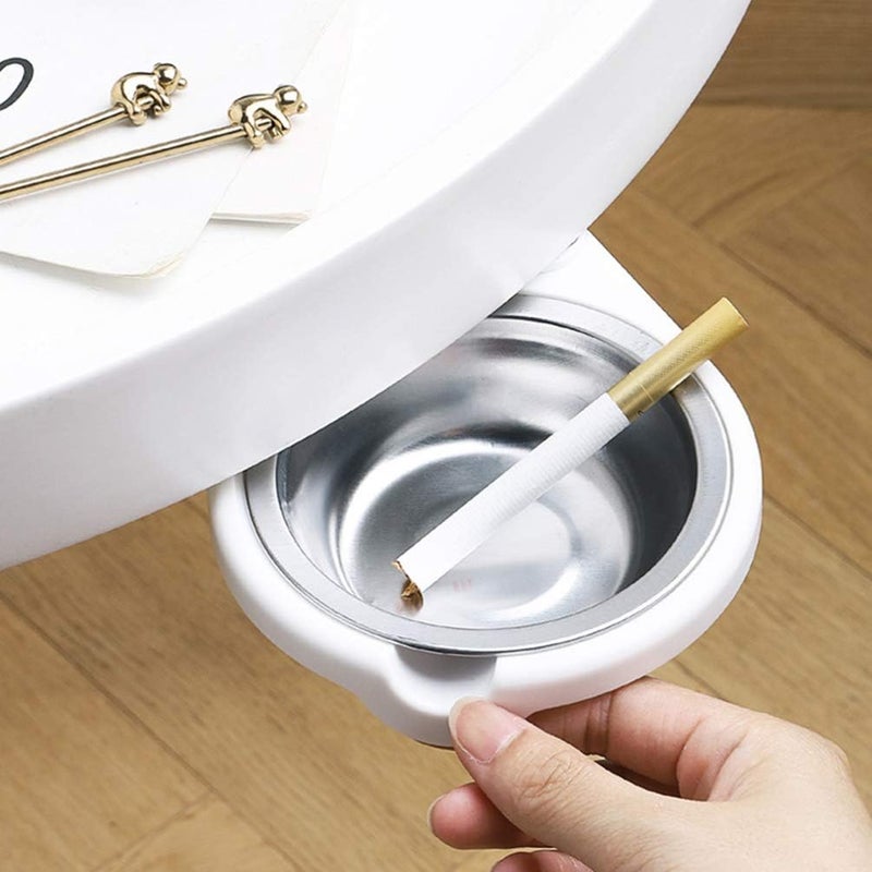 woobles 2pcs Folding Cigar Ashtray Under Table Ashtray Press Rotary Ash Tray - Image 4