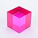 CMY Cubes The M Cube 50mm Magenta Hue Cube Optical Color Cube Diamond Polished Teaches Subtractive Color Mixing Educational Scientific Physics Kinetic Art Desk Object - Image 4