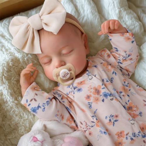 BABESIDE Lifelike Reborn Baby Dolls Dara - 20 Inch Realistic-Newborn Baby Doll Girl Handmade Real Life Toddler Dolls with Clothes and Toy Accessories Gift for Kids Age 3+ - Image 5