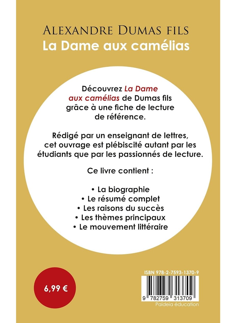 Fiche de lecture La Dame aux camélias (Étude intégrale)  - Image 2
