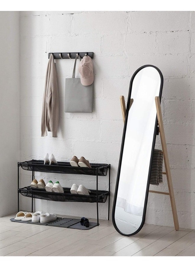 Shoes Rack -Washable Multipurpose Drying Mat and Boot Tray for Entryway, Dark Gray, 88Cm Length x 33Cm Height