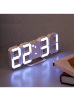 ماركة غير محددة ساعه حائط رقمية من الجدول LED (ابيض )  - Image 1