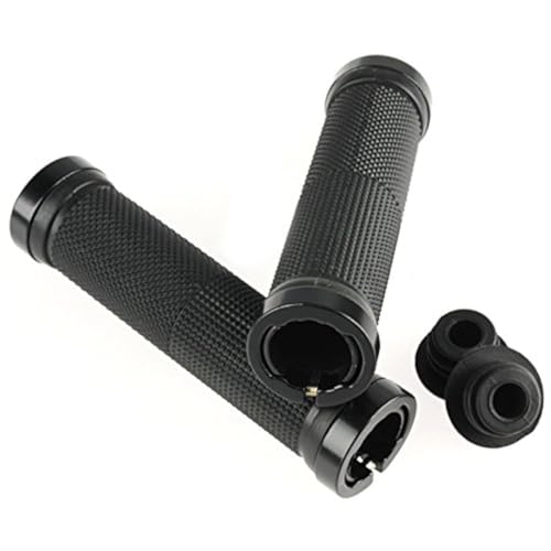 FASTPED® Pair Cycling Lock-on Anti-Slip Bicycle Handlebar Handle Grip for MTB Black Handle Grip for Cycle - Non-Slip and Firm, Handles Grips for Beach Cruiser Razor Scooter BMX MTB - Image 1