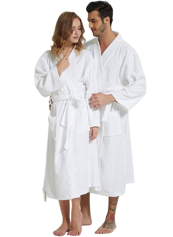 2 PIECES DRESSING GOWN BATHROBE FREE SIZE NIGHTWEAR
