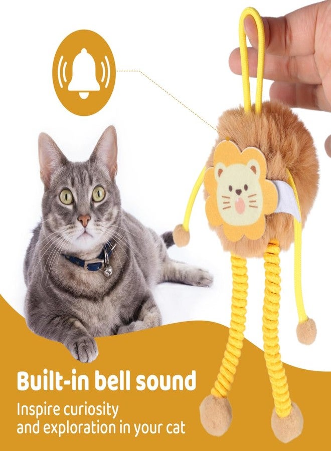 DONGKER Plush Cat Toy,Interactive Cat Toys with Elastic Rope & Bell for Indoor Cats Kittens Play Entertain Themselves Slap Bite - Image 2