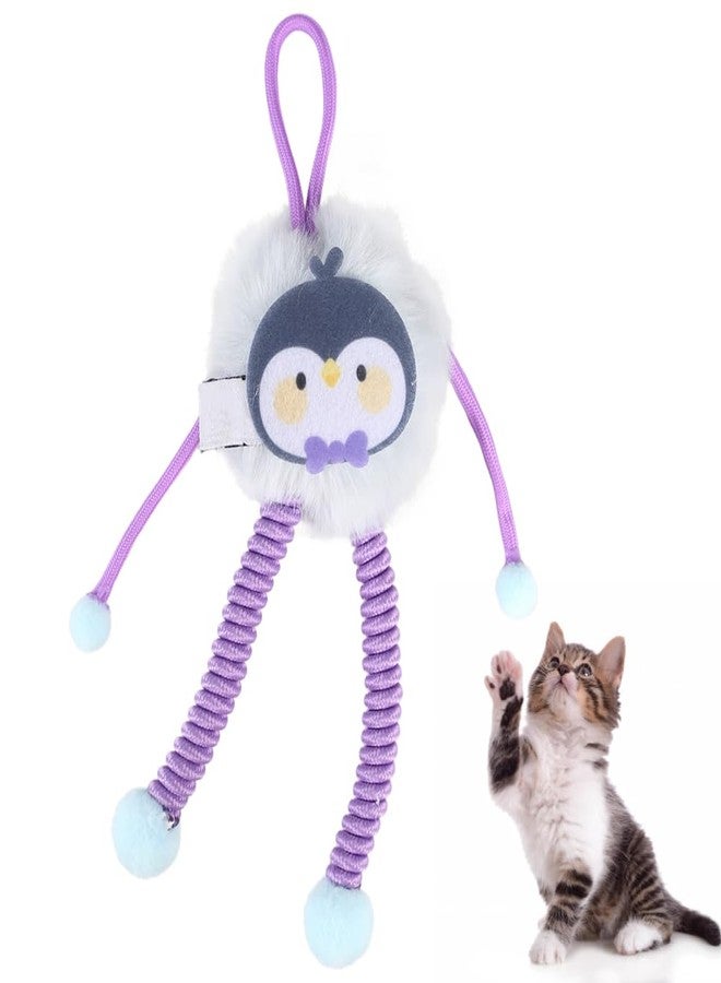 DONGKER Plush Cat Toy,Interactive Cat Toys with Elastic Rope & Bell for Indoor Cats Kittens Play Entertain Themselves Slap Bite - Image 1