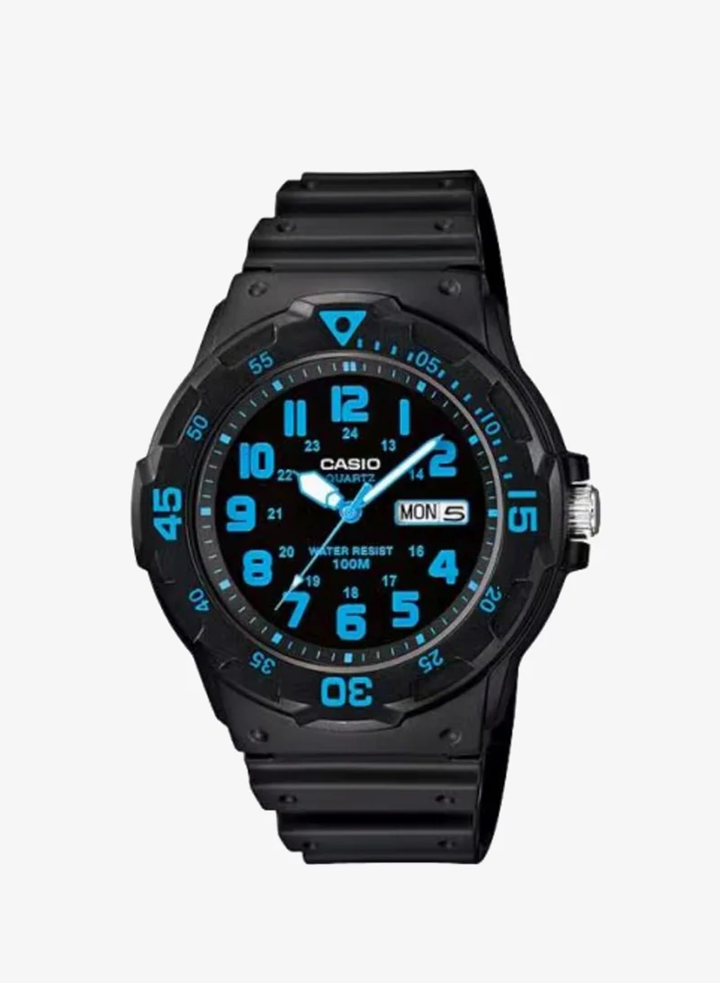 CASIO Men's Resin Analog Watch MRW-200H-2BVDF - 44.4 mm