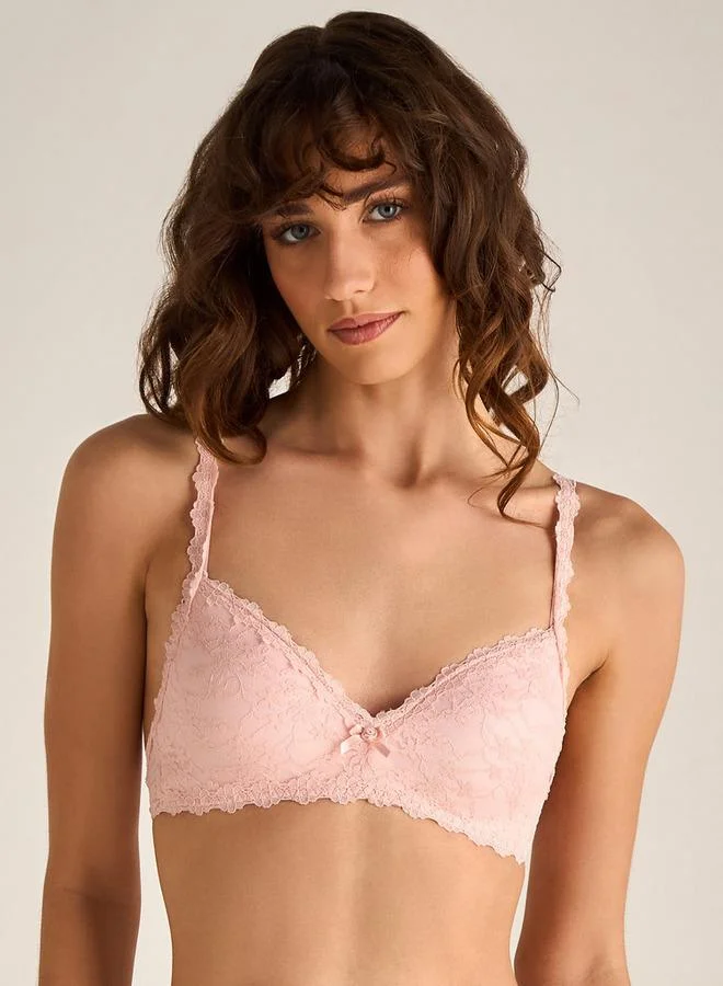 Splash FAV Lace Non Wired Bra with Adjustable Straps