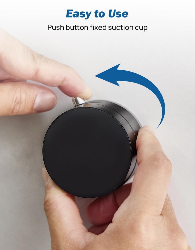 JOYTUTUS Shower Phone Holder, Reusable Suction Cup Phone Mount for Shower, Mirror, Kitchen, Window & Bathroom, Shower Phone Mount Compatible with iPhone 16, 15, 14, 13, 12 & All Phones,Black,1 Pack - Image 3