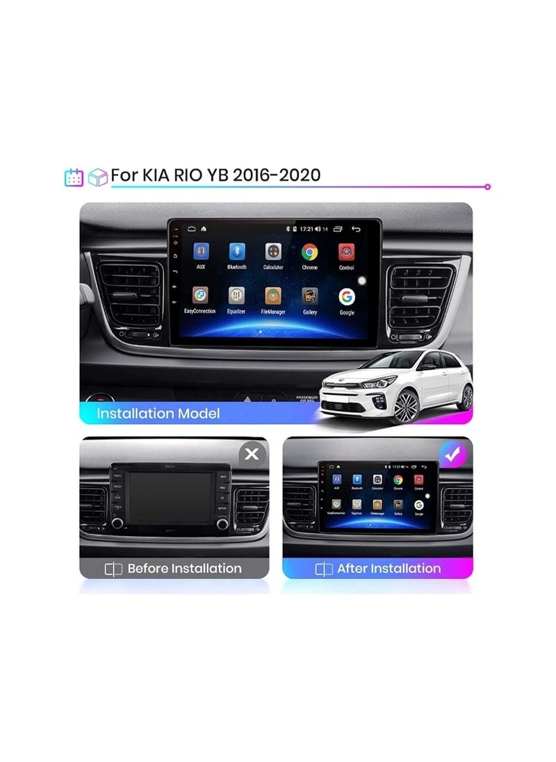SHEZA STAR - Android Car Stereo for KIA RIO 2018 2019 2020 2021 6GB RAM 128GB ROM Mirror-Link Wi-Fi BT, Radio GPS Navigation, 9 Inch Support SIM Card, Apple Carplay, IPS Touch Screen with Backup Camera Included - Image 1