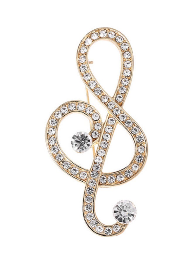 NIBEMINENT - Pin Wind Inlaid Rhinestone Brooch - Image 1