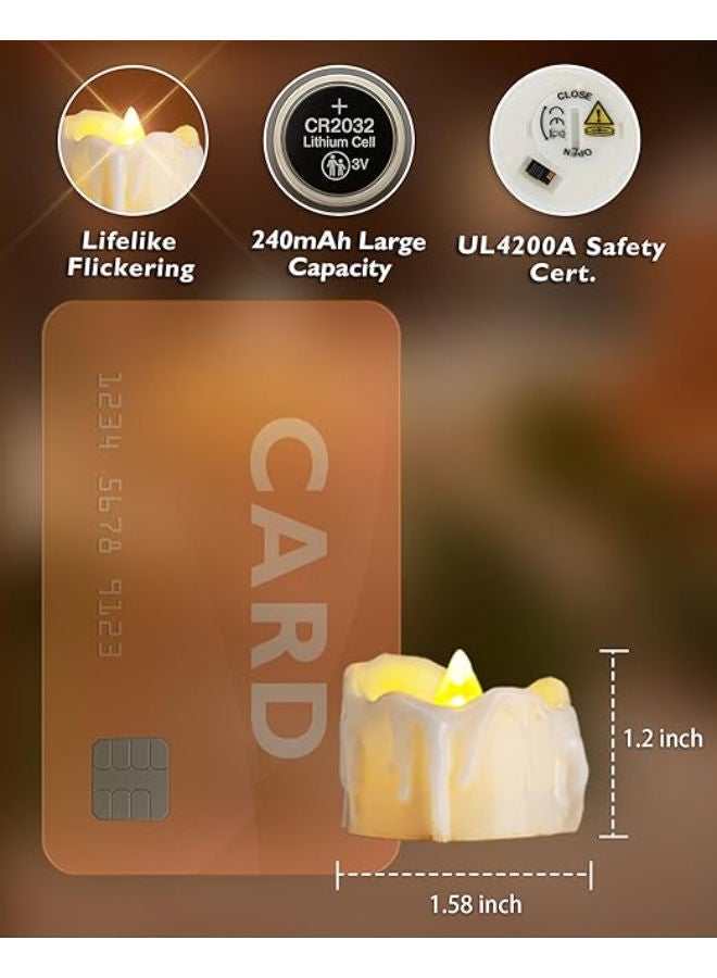 12 pieces - Timer Tea Lights, Flameless - Image 4