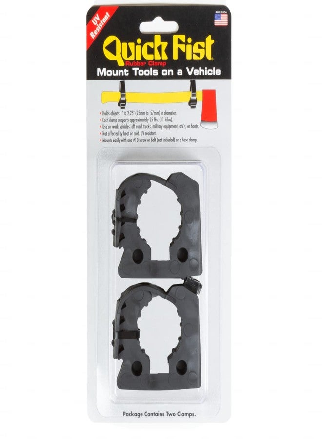 QUICK FIST Original Quick Fist Clamp for mounting tools & equipment 1" - 2-1/4" diameter, 2 Count (Pack of 1) - 10010 - Image 1
