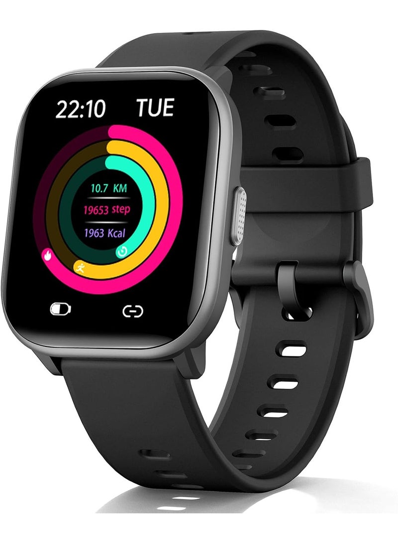 ZONEY ZONEY Kids Smart Watch for Girls Boys with IP68 Waterproof, Girls Watch with 19 Sports Modes, Sleep Tracking, Pedometer, Stopwatch, Kids Activity Tracker, Birthday Gifts for Age 6-15 Years Old, Black  - Image 1