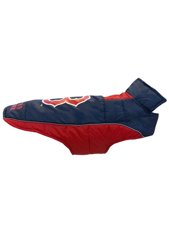 Pets First MLB Boston Red Sox Puffer Vest for Dogs & Cats, Size Large. Warm, Cozy, and Waterproof Dog Coat, for Small and Large Dogs/Cats. Best MLB Licensed PET Warming Sports Jacket - Image 2