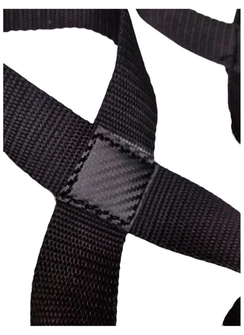 MD - Figure-8 Weightlifting Wrist Straps For Pull Up Bars Powerlifting Gym, 2Pcs - Image 1