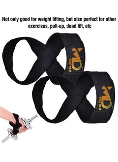 MD Figure-8 Weightlifting Wrist Straps For Pull Up Bars Powerlifting Gym, 2Pcs  - Image 5