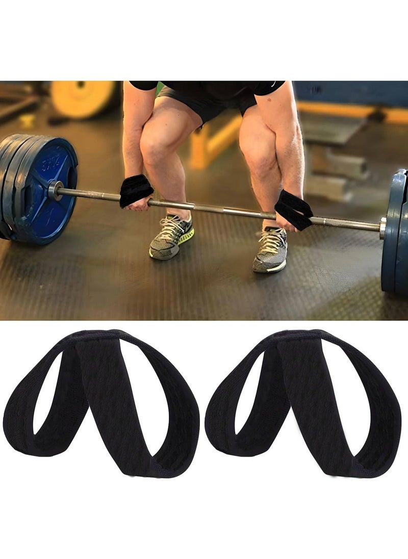 MD Figure-8 Weightlifting Wrist Straps For Pull Up Bars Powerlifting Gym, 2Pcs  - Image 2