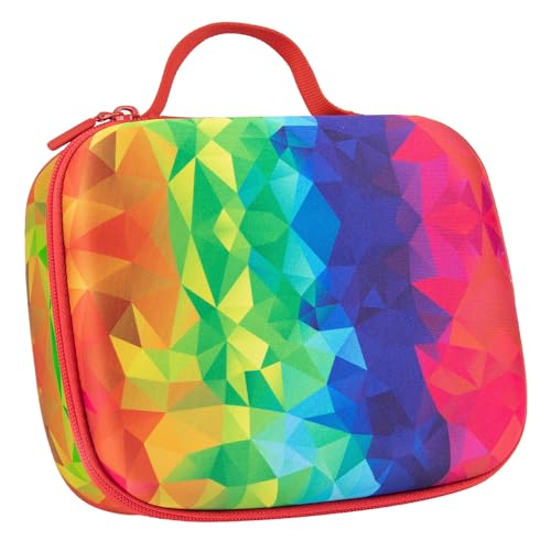 ZIPIT Jumbo Pencil Case for Girls, Cute Pencil Box for School, Large Capacity Stationery Organizer Box ,Kaleidoscope - Image 1