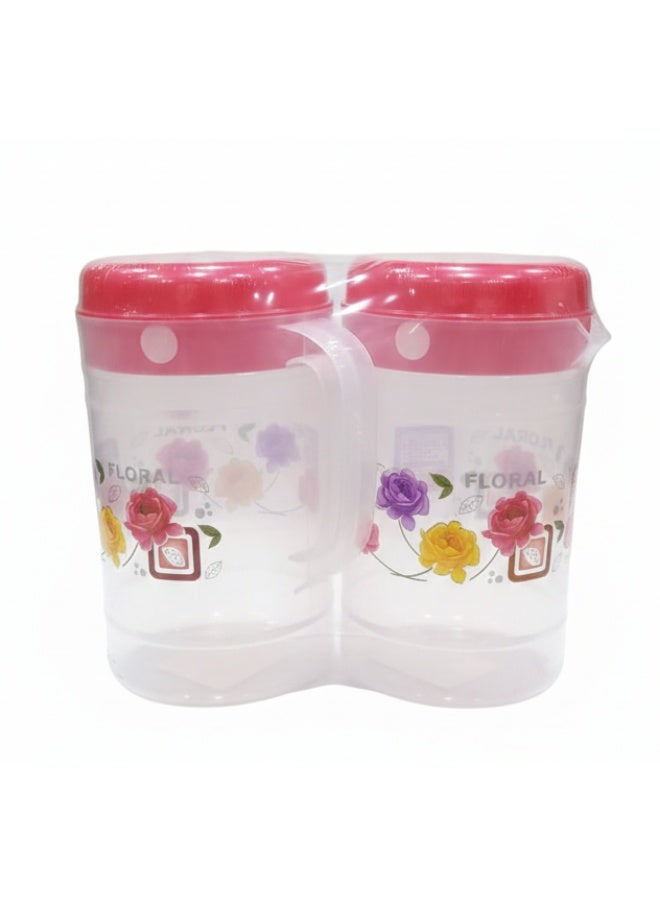 Roomlyne Plastic Water Jugs Pack of 2 Durable Lightweight Pitchers for Everyday Home Use - Image 3