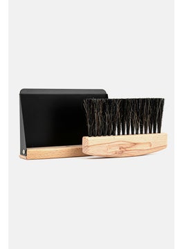 YOTO Beech Wood Mini Brush and Metal Shovel, Black and Wood  - Image 4