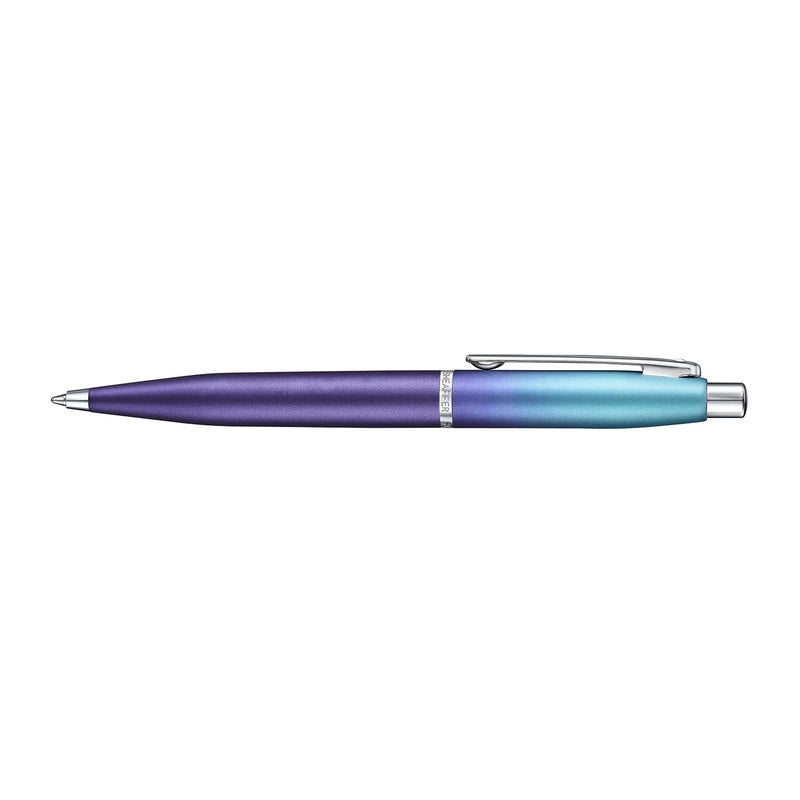 SHEAFFER Giftset Sheaffer Expressions Vfm 9430 Gradient Blue With Chrome Trims Bp With Metallic Purple L Zip Cch - Image 4
