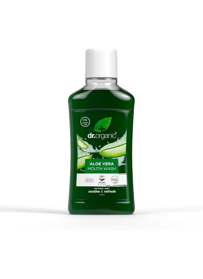 dr.organic Aloe Vera Mouthwash 500 Ml  - Image 1