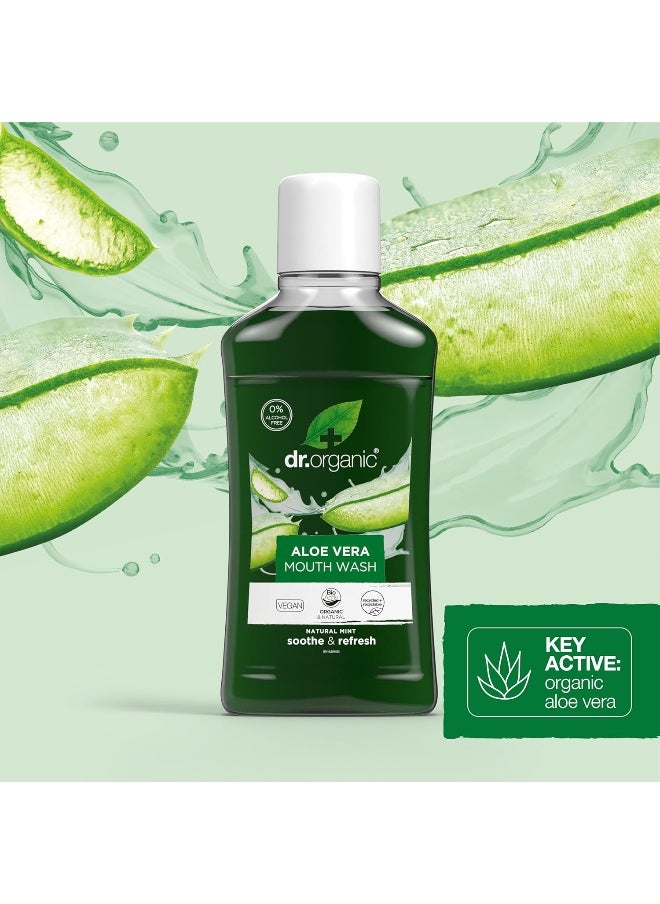 dr.organic Aloe Vera Mouthwash 500 Ml  - Image 4