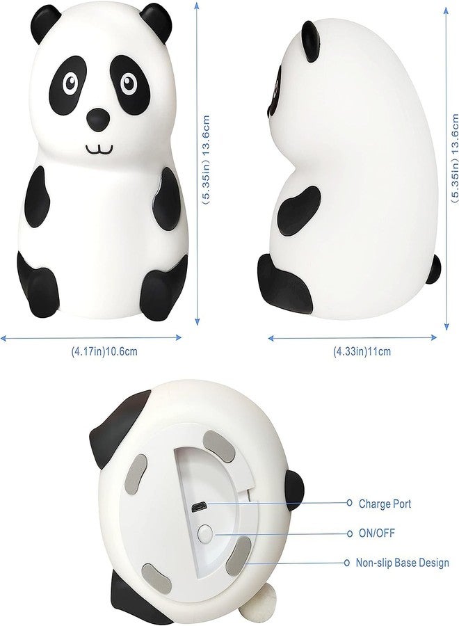 SHREE HANS CREATION Night lamp, Cute Panda Night Light for Kids,Nursery Silicone Night Light,7-Color Changing Lamp,Room Decor (Panda lamp) - Image 2