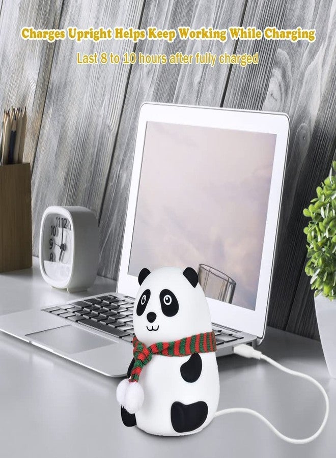 SHREE HANS CREATION Night lamp, Cute Panda Night Light for Kids,Nursery Silicone Night Light,7-Color Changing Lamp,Room Decor (Panda lamp) - Image 3