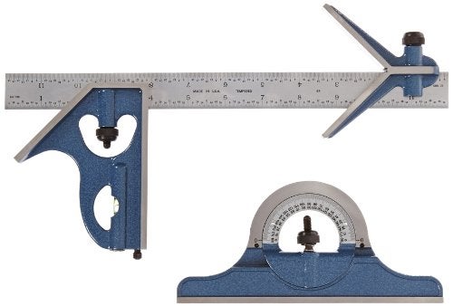 Fowler 52-385-012 Steel Combination Square Set Includes with Baked Blue Enamel Finish, 4R Graduation Interval, 12" Length - Image 4