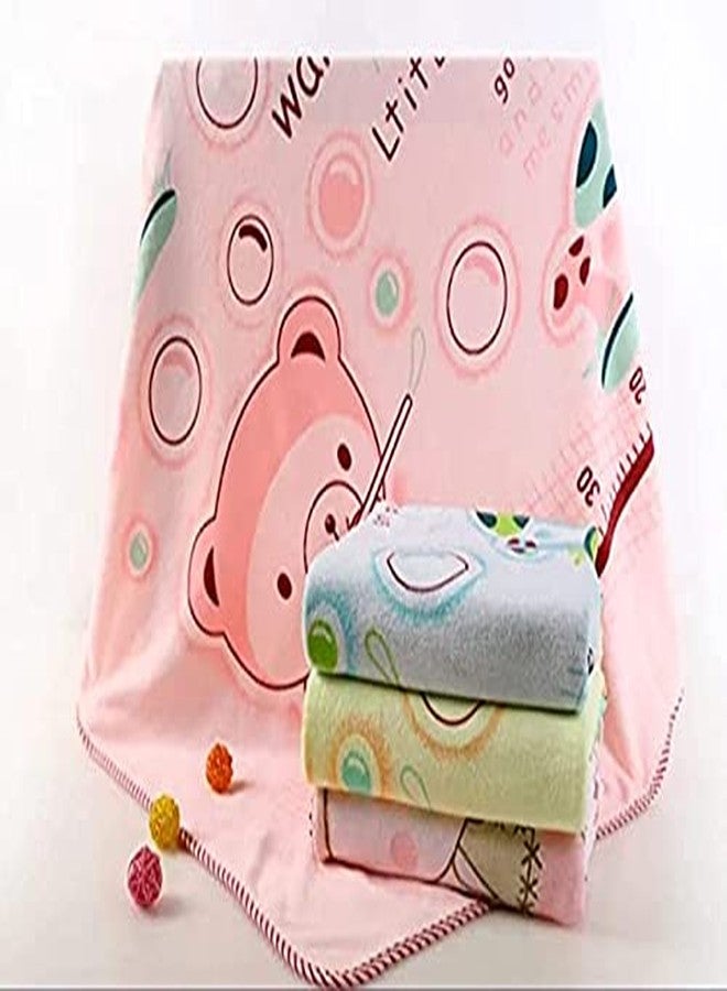 Sanvi Towel/Bath Towel / 100% Cotton Washcloth for New Born Baby/Infants/Toddlers (0-5 Year) Medium (60 cm * 120 cm) (Colours & Prints Vary) (Pack of 2) - Image 1