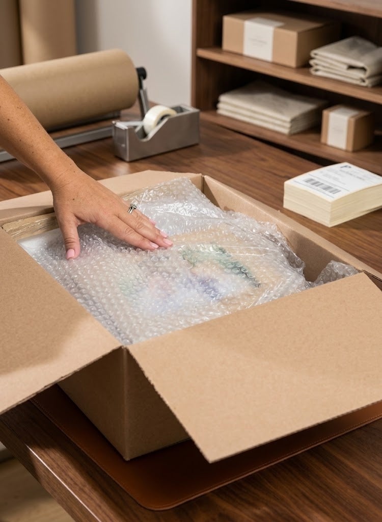 M-Smart Air Bubble Wrap Roll for Ultimate Protection Size 50cm x 80m - Plastic Roll Suitable for Safe Shipping and Moving Furniture Without Scratches - Image 2