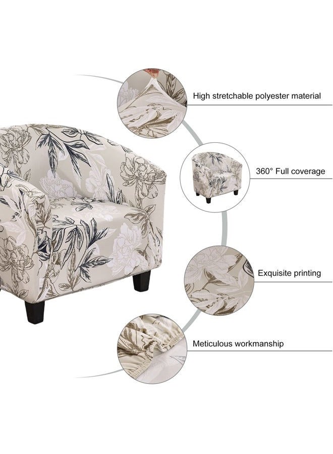 NILUOH Club Chair Slipcover Tub Chair Cover Stretch Armchair Covers Sofa Cover Furniture Protector for Living Room (A54) - Image 3