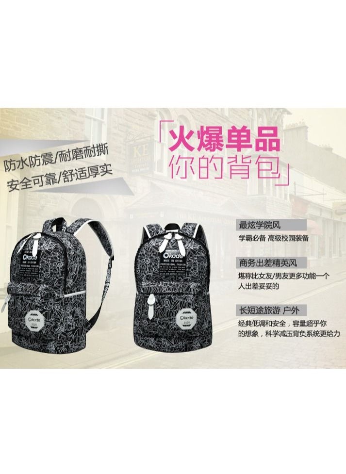 Okade - 15.6 laptop backpack also suitable for study purpose Black 2528 - Image 1