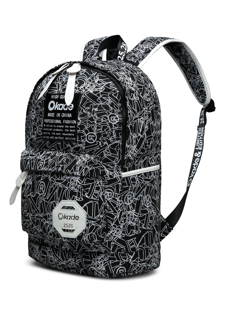 Okade - 15.6 laptop backpack also suitable for study purpose Black 2528 - Image 1