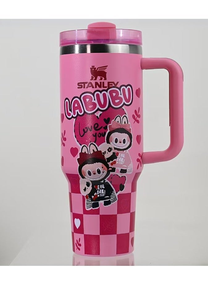 Stanley Labubu Stainless steel vacuum insulated cup ,40oz Insulated Travel Cup, Exclusive Collectible Design