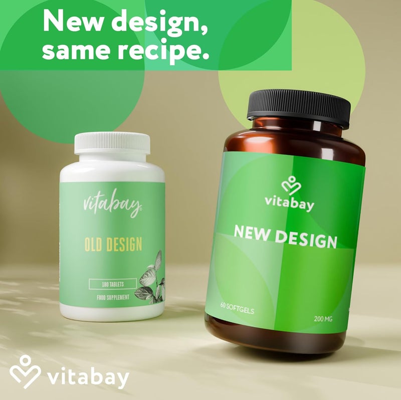 Vitabay Vitamin E 600 IU 400 mg 200 Vegan Highdose Softgels TimeRelease Vitamin E Supplement with Tocopherol from Soybean Oil 80 and Tocotrienol Laboratory Tested - Image 2