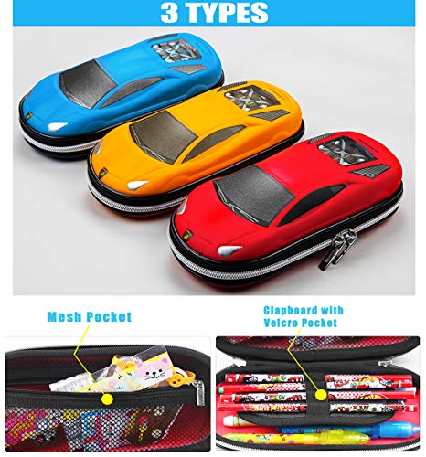 Surpop Supercar Pencil Case EVA Car Pen Pouch Stationery Box Anti-Shock for School Students Teens… - Image 4