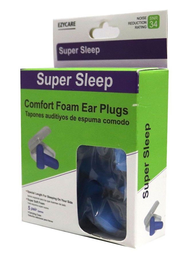 EzyCare سدادات أذن فوم سوبر سليب كومفورت 5 أزواج 10264