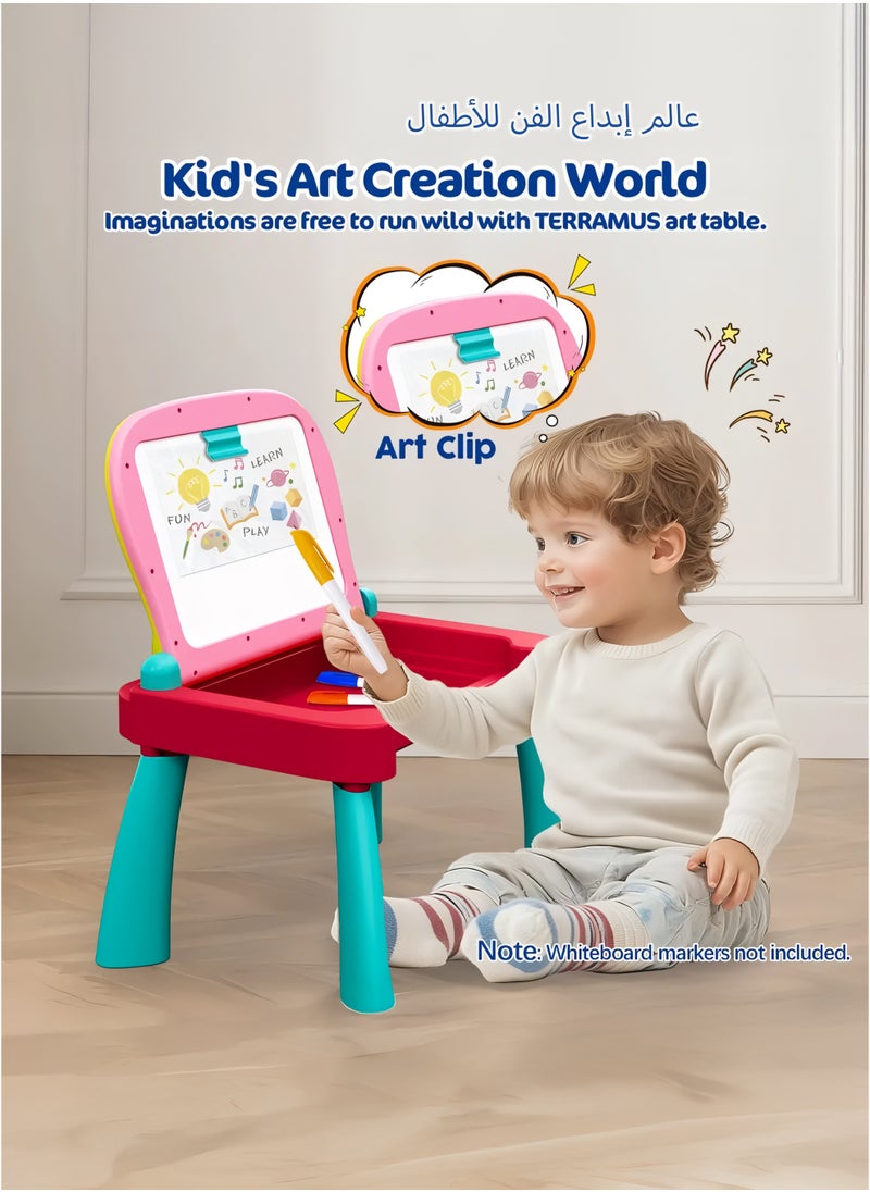 Multifunctional Musical Learning Writing and Drawing Table for Babies, Toddlers and Kids with 24 Key Piano Tones – Touch Learn and Play Montessori Activity Center Desk Interactive Educational Toy for Children 2 to 5 years old, Preschool's Plug And Play Learning Desk Toy, Perfect Gift for Early Learners, Back to School Present, Baby Showers, Birthdays, Christmas, Eid/Ramadan and Any Special Occasions for Your Little Ones