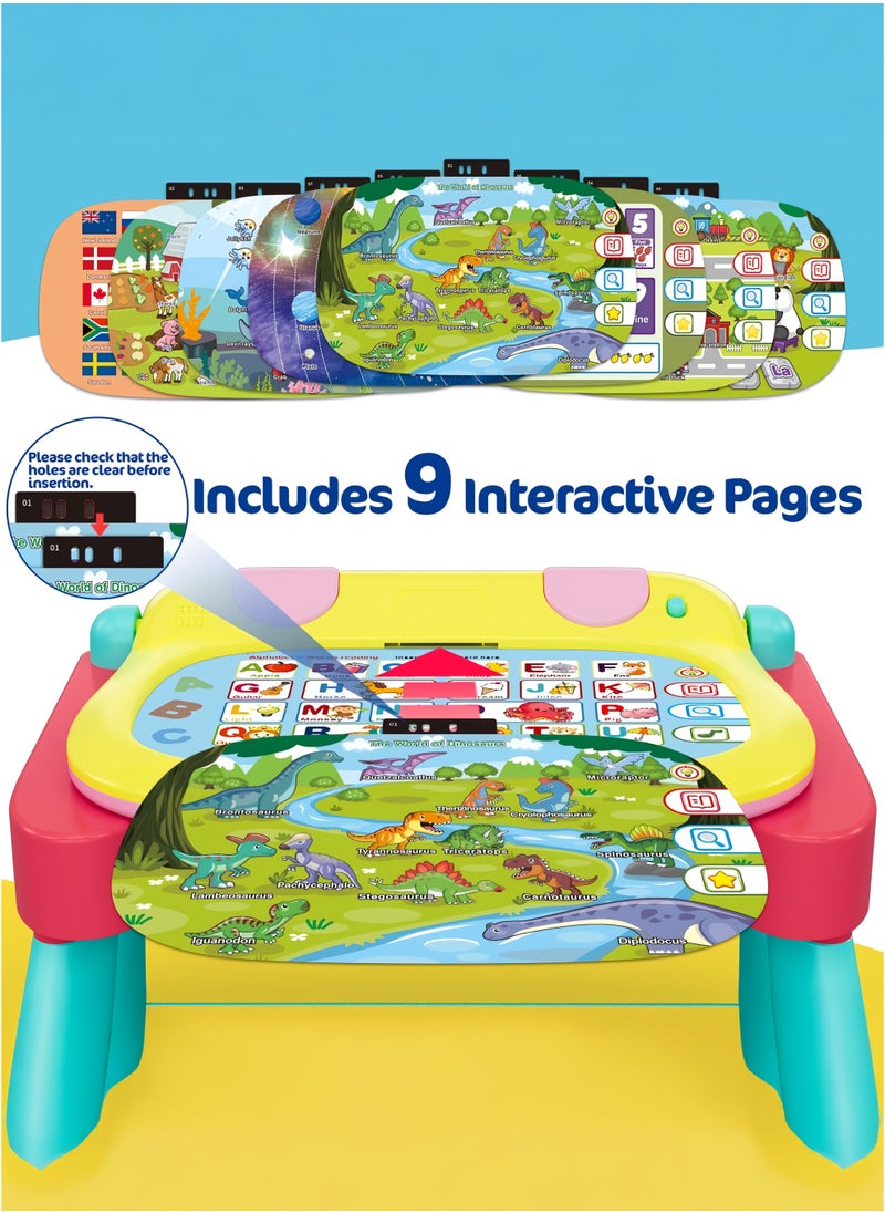Multifunctional Musical Learning Writing and Drawing Table for Babies, Toddlers and Kids with 24 Key Piano Tones – Touch Learn and Play Montessori Activity Center Desk Interactive Educational Toy for Children 2 to 5 years old, Preschool's Plug And Play Learning Desk Toy, Perfect Gift for Early Learners, Back to School Present, Baby Showers, Birthdays, Christmas, Eid/Ramadan and Any Special Occasions for Your Little Ones