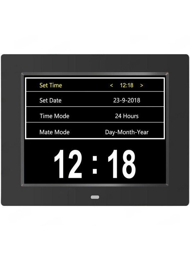 Hot 8-inch Digital Clock Digital Photo Frame Electronic Lcd Screen For The Elderly To Take Medicine To Remind The Anti-stunned Clock Machine - Image 2