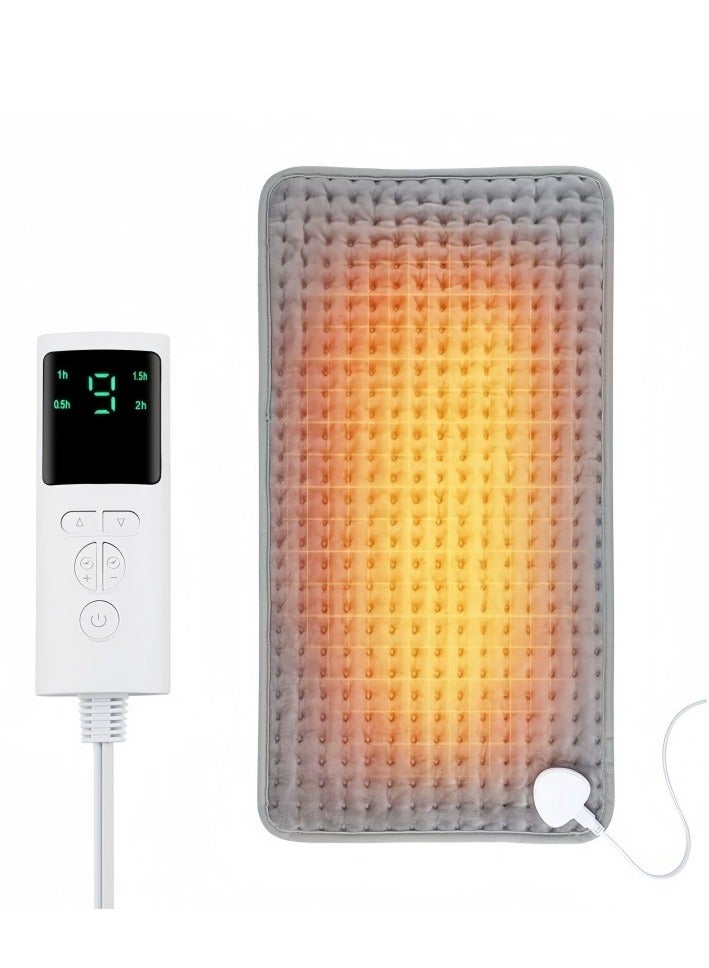 Heating Pad, Heating Pad Electric for Pain Relief of Back Neck, and Shoulder, 10 Electric Temperature Options, 4 Timer Settings, Auto Shut Off - Image 1