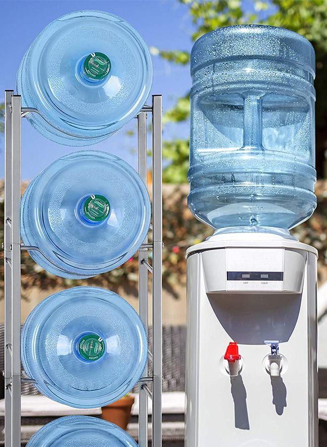CityRiya-Long 5 Tier Water Bottle Stand 5 Gallon Water Bottle Holder Water Bottle Storage Rack for Office Home and Kitchen - Image 2