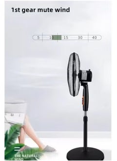 WINNINGSTAR 4 Speed 16 Inches Pedestal Stand Fan Black  - Image 5